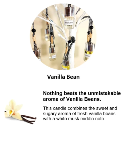 Mini Car Diffuser - Vanilla Bean Fragrance - Amber Grove